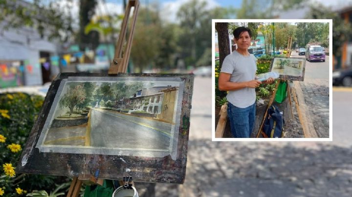 Oscar pinta a Xalapa: La calle es mi mejor escuela y publicidad