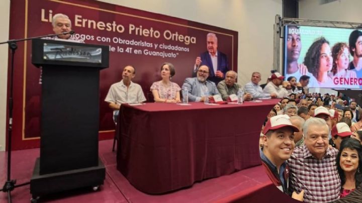 Morenistas arropan a Ernesto Prieto en Guanajuato