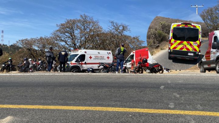 Se accidentan motociclistas en la León-San Felipe: un muerto y cuatro heridos