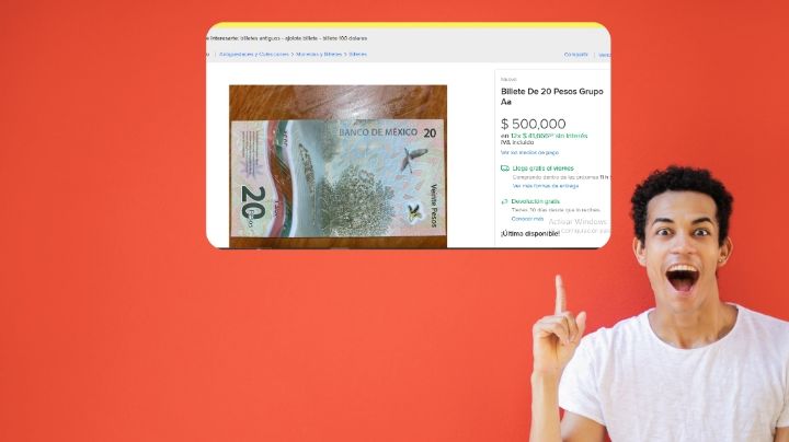 El billete de 20 pesos que te puede dar hasta 500,000 pesos