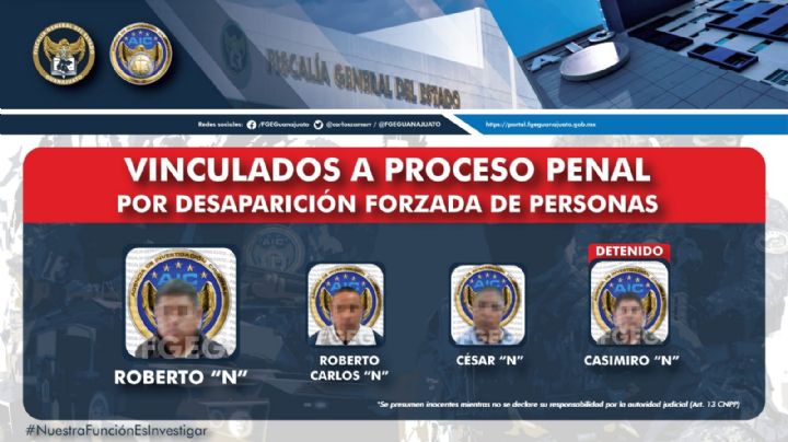 Vinculan a proceso a jefe de seguridad de Romita por la desaparición de 3 jóvenes