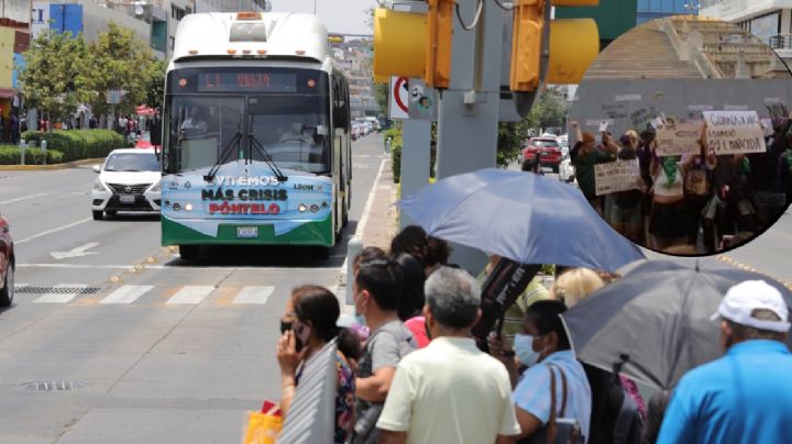Por marcha feminista modifican 35 rutas de transporte este miércoles