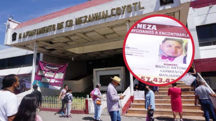 Cierran palacio municipal de Neza para exigir localización de Marco António
