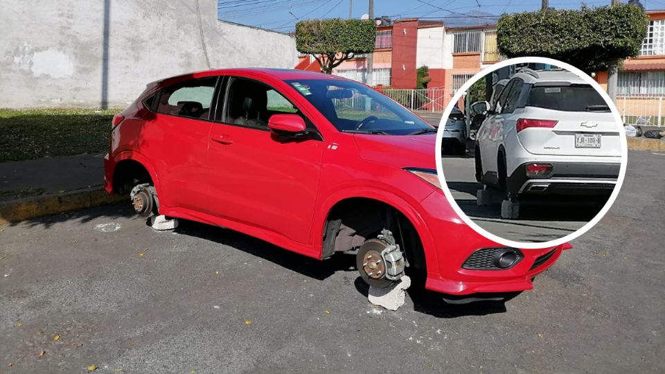 Robo de llantas a vehículos en Orizaba