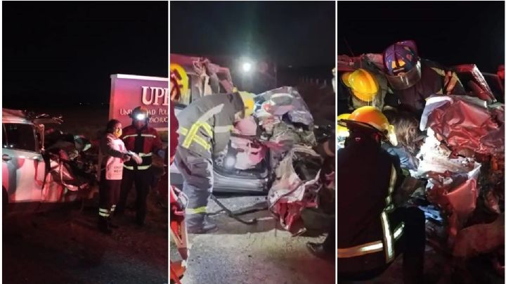 Accidente Pachuca-Ciudad Sahagún: camioneta se impacta contra torton, un muerto