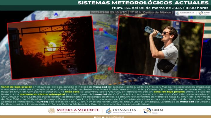 Clima en México: Así estará la temperatura este jueves 9 de marzo