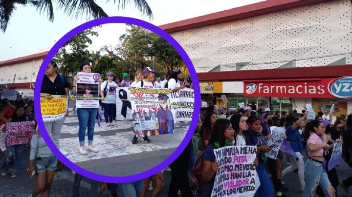 “Tiemblen machistas", Veracruz se pinta de violeta en 8M