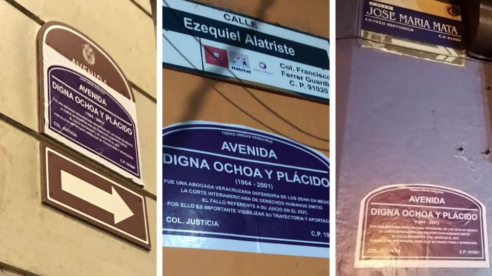 Feministas renombran calle en Veracruz
