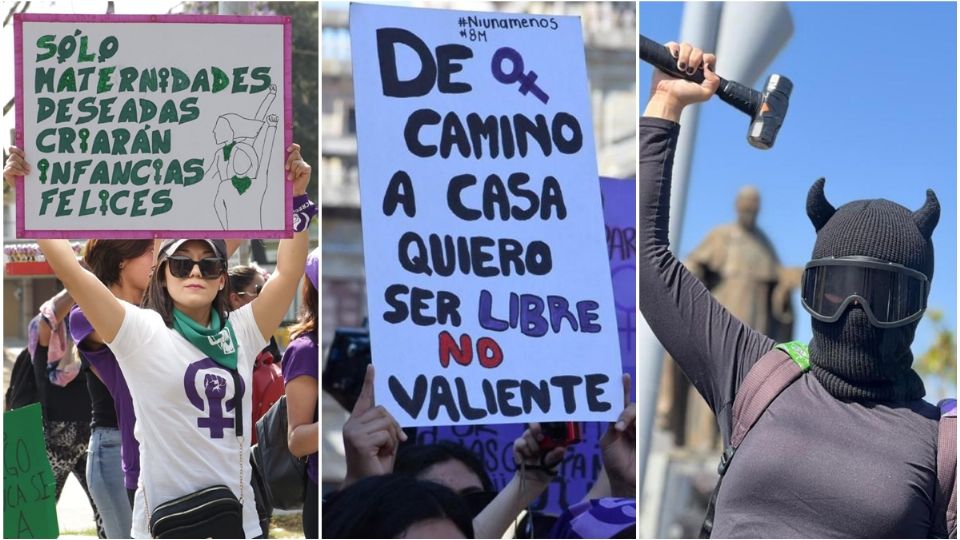 Desde Tijuana, Baja California, hasta Cancún, en Quintana Roo, miles de mujeres se manifestaron.