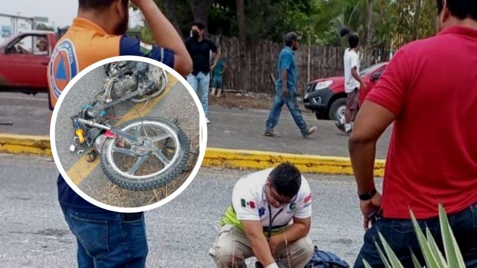 El trailero que atropelló al motociclista, hasta ahora no identificado, se dio a la fuga.