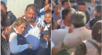 Video | Alcalde llega ebrio a reunión con comerciantes y le llueven jitomatazos