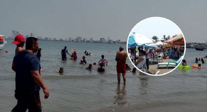Sol, playa y turistas, así inicia Semana Santa 2023 en Veracruz
