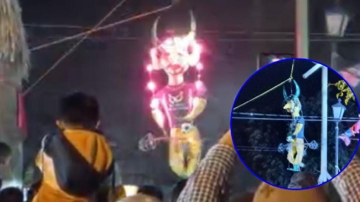 Video | Así chamuscaron el Judas de Piqué en Guanajuato