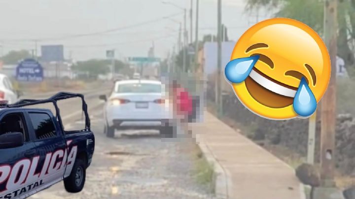 Cacha Policía a pareja teniendo relaciones en la calle; se fuga y choca