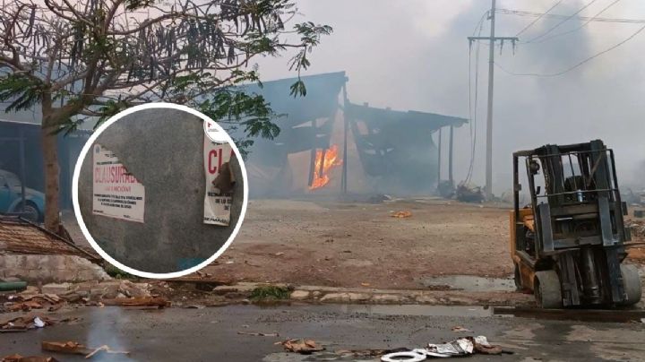 Recicladora consumida en incendio en Veracruz trabajaba a pesar de estar clausurada