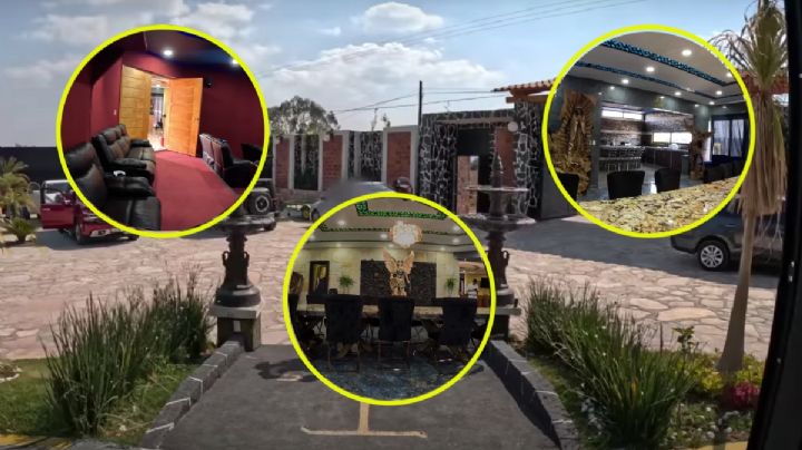 ¿Parque acuático y cine? Así es la casa más ostentosa de Ecatepec