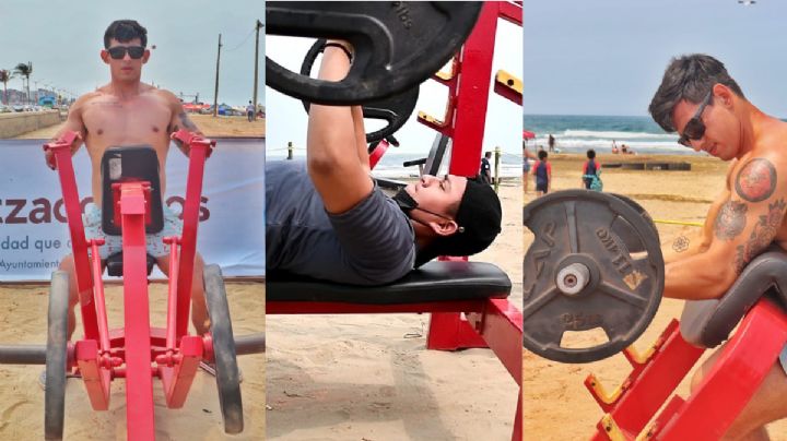 Ponen gym en playa de Coatzacoalcos, ¿hasta cuándo estará?