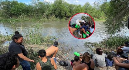 Fotos IMPACTANTES de migrantes que se lanzan al Río Bravo para llegar a EU