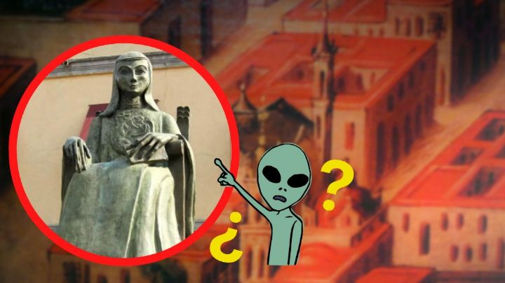 Causa intriga estatua de Sor Juana Inés en CDMX; ¿es un alien?