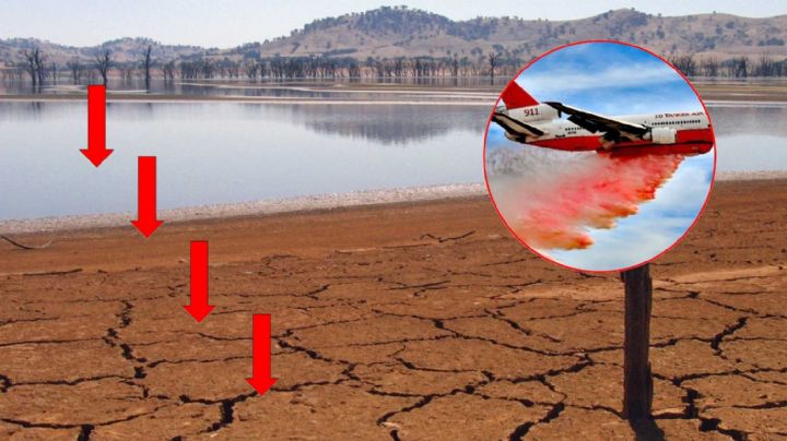 Con todo y bombardeo de nubes, el nivel de agua del Cutzamala sigue bajando