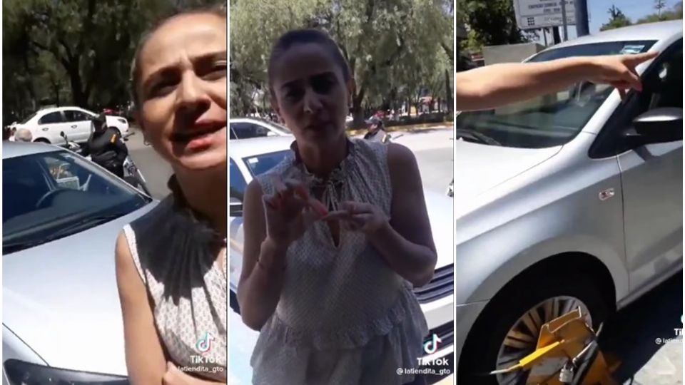 Lady No Me Toques, así reacciona al ser sancionada por estacionarse donde no debía