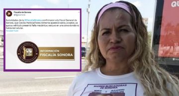 Fiscalía de Sonora confirma la localización de Cecilia Patricia Flores: "está sana y salva"