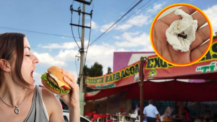 Con clavos, así despachan la barbacoa en puestos de Pachuca; aquí la historia