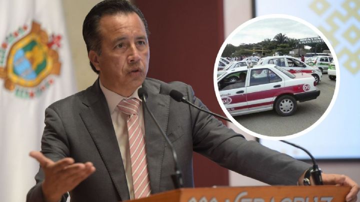 Es político: Cuitláhuac minimiza protesta estatal de taxistas en Xalapa