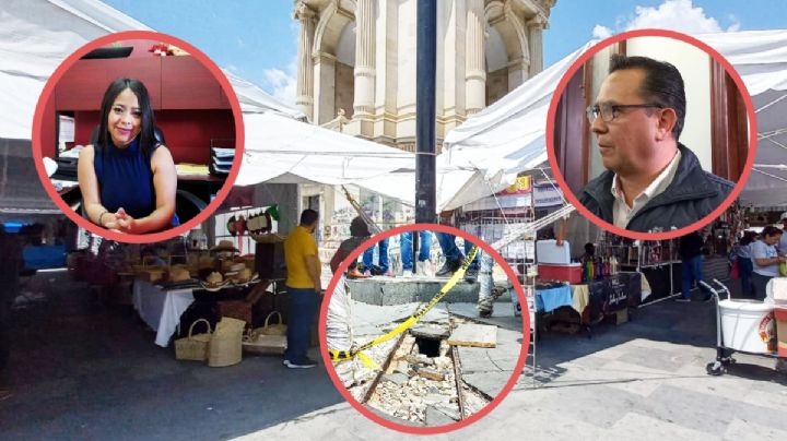 Feria artesanal de Liliana Mera causa daños a Plaza Independencia, acusa funcionario