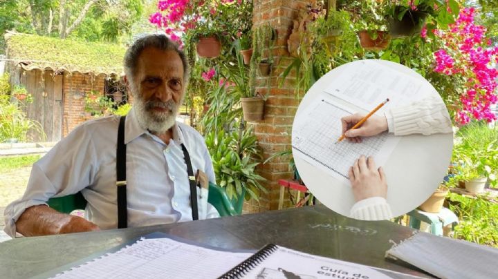 Gilberto, de 86 años, prepara gratis a jóvenes con su examen de admisión