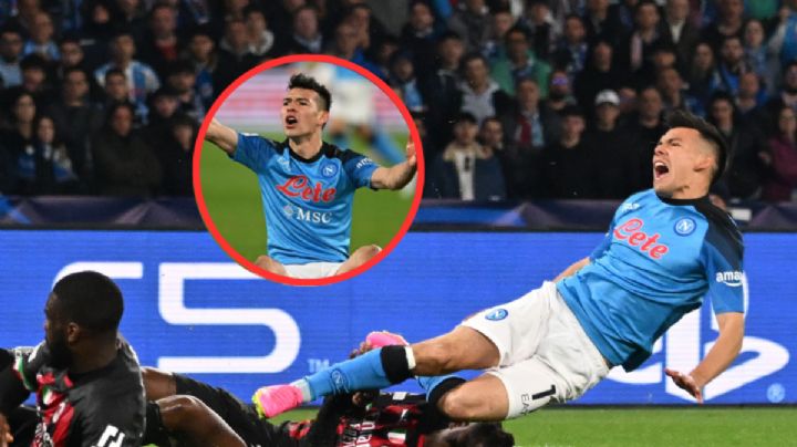 El penal que le robaron a "El Chucky" Lozano y que eliminó al Napoli de Champions League