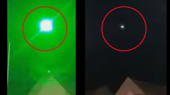 VIDEO: supuesto OVNI reacciona inesperadamente a laser que le apuntaba