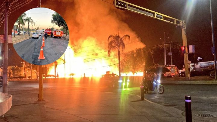 Aparatoso incendio acaba con toneladas de madera en zona de Central de Abastos
