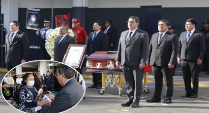 Encabeza Gobernador de Puebla homenaje a policía estatal caído en cumplimiento de su deber