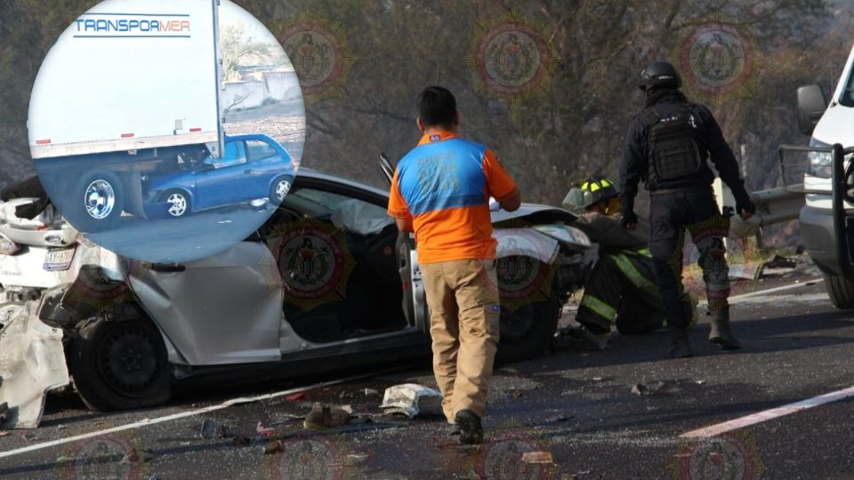 Dos personas murieron como consecuencia de un choque múltiple en la carretera Pénjamo-La Piedad.