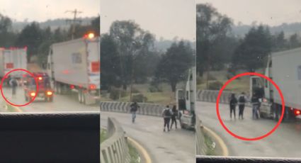 VIDEO: Asalto masivo en la Orizaba-Puebla; roban a automovilistas y tráiler