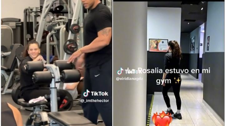 Rosalía va al GYM en la CDMX previo al concierto en el Zócalo