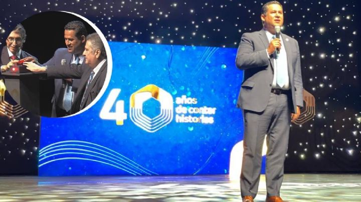 TV4 celebró sus 40 años; Diego Sinhue reconoció su labor informativa