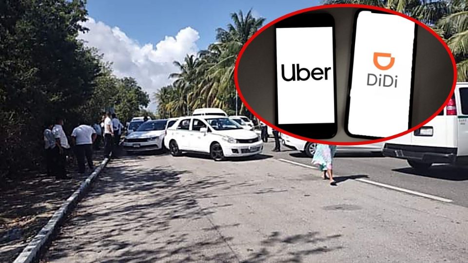 En enero taxistas bloquearon la zona hotelera de Cancún