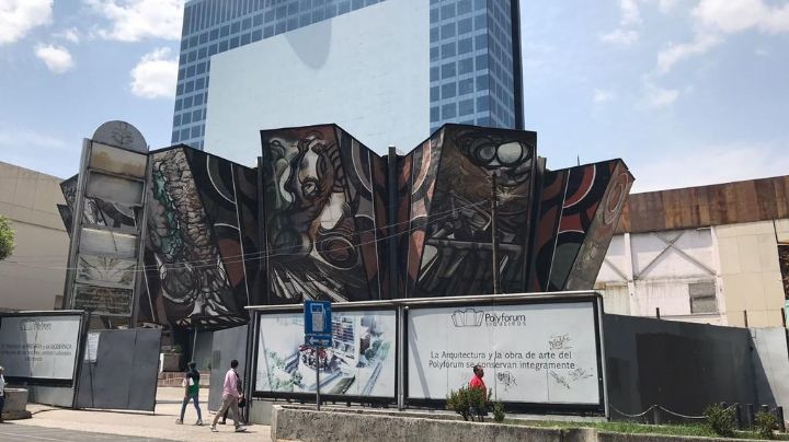 Polyforum Siqueiros, deteriorado y en el olvido