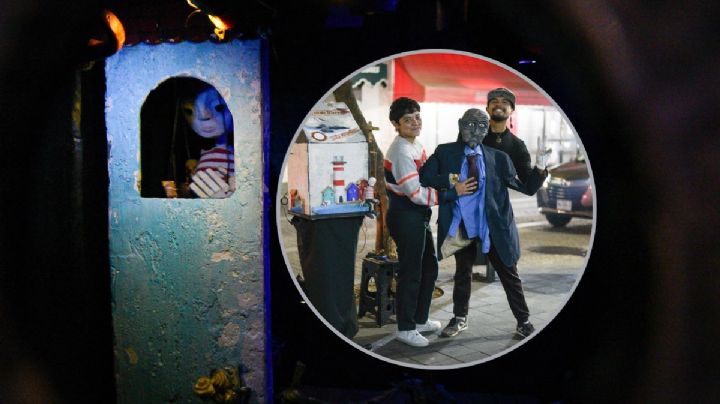 Teatro en una caja: Sol y Adrián impulsan el “Lambe Lambe” en Xalapa