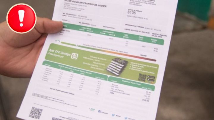 ¿Te llegó el recibo de la luz de la CFE? Atento a partir de este 1 de mayo