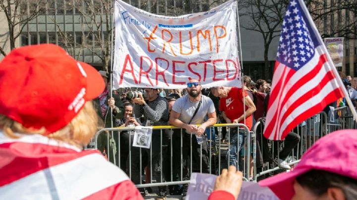 Arresto de Trump: un fiasco la concentración en NY para apoyar al magnate