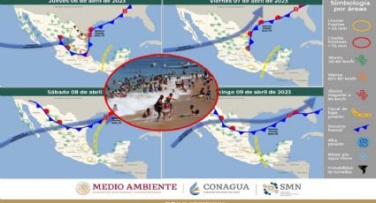 Frente frío en días santos: Lluvias en estos estados y playas