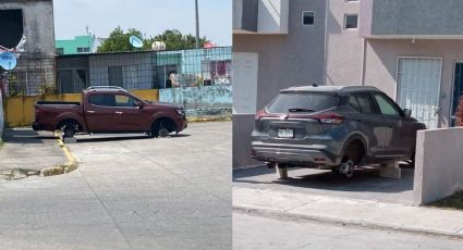 Roban llantas de autos en Puente Moreno; vecinos en Medellín alertan inseguridad