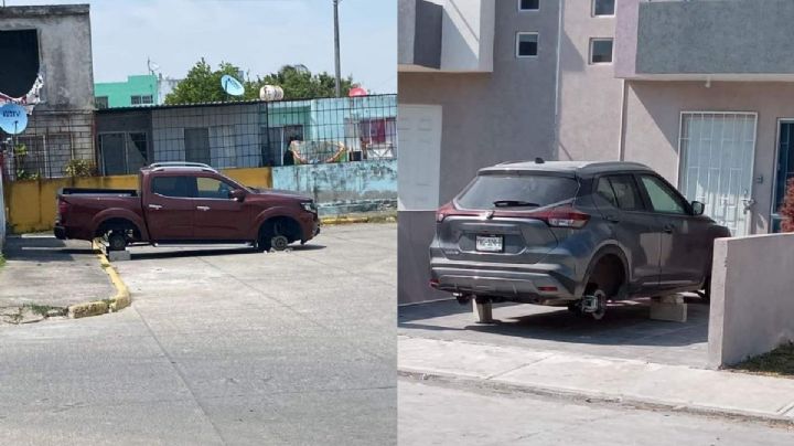 Roban llantas de autos en Puente Moreno; vecinos en Medellín alertan inseguridad