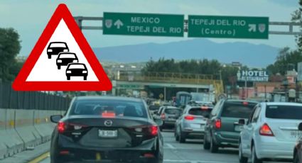 Así va el tráfico en carreteras de Hidalgo por regreso de vacacionistas