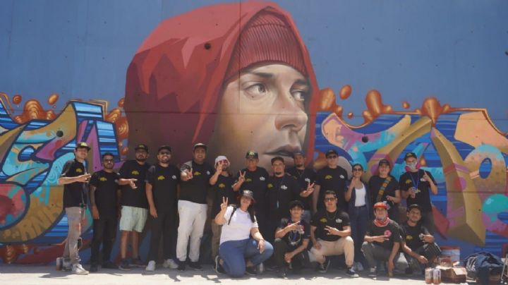 Conmemoran 50 años del Hip Hop pintando el Malecón del Río en León