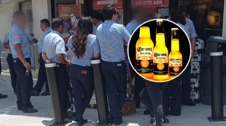 Fotos | Así se "hidrataron" trabajadores de Veracruz tras desfile del Día del Trabajo