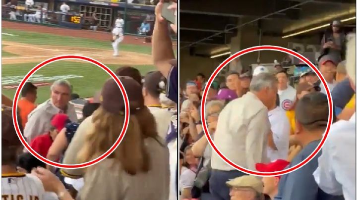 VIDEO | Corren a Adán Augusto al grito de "fuera, fuera" del béisbol